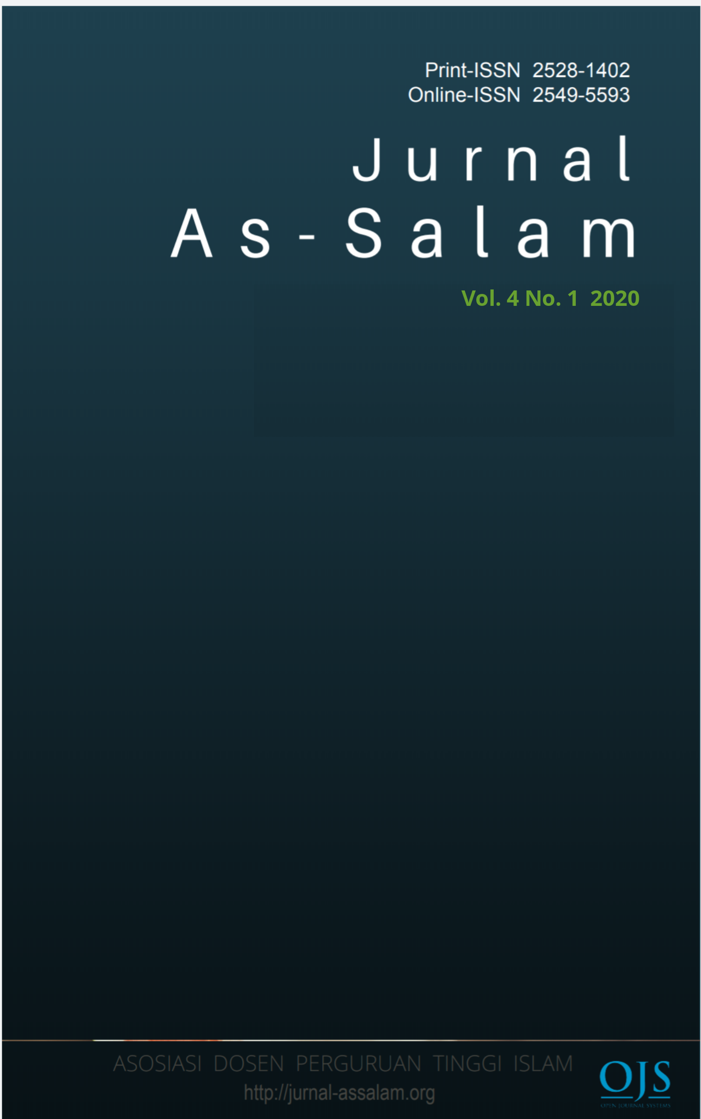					View Vol. 4 No. 1 (2020): Jurnal As-Salam
				