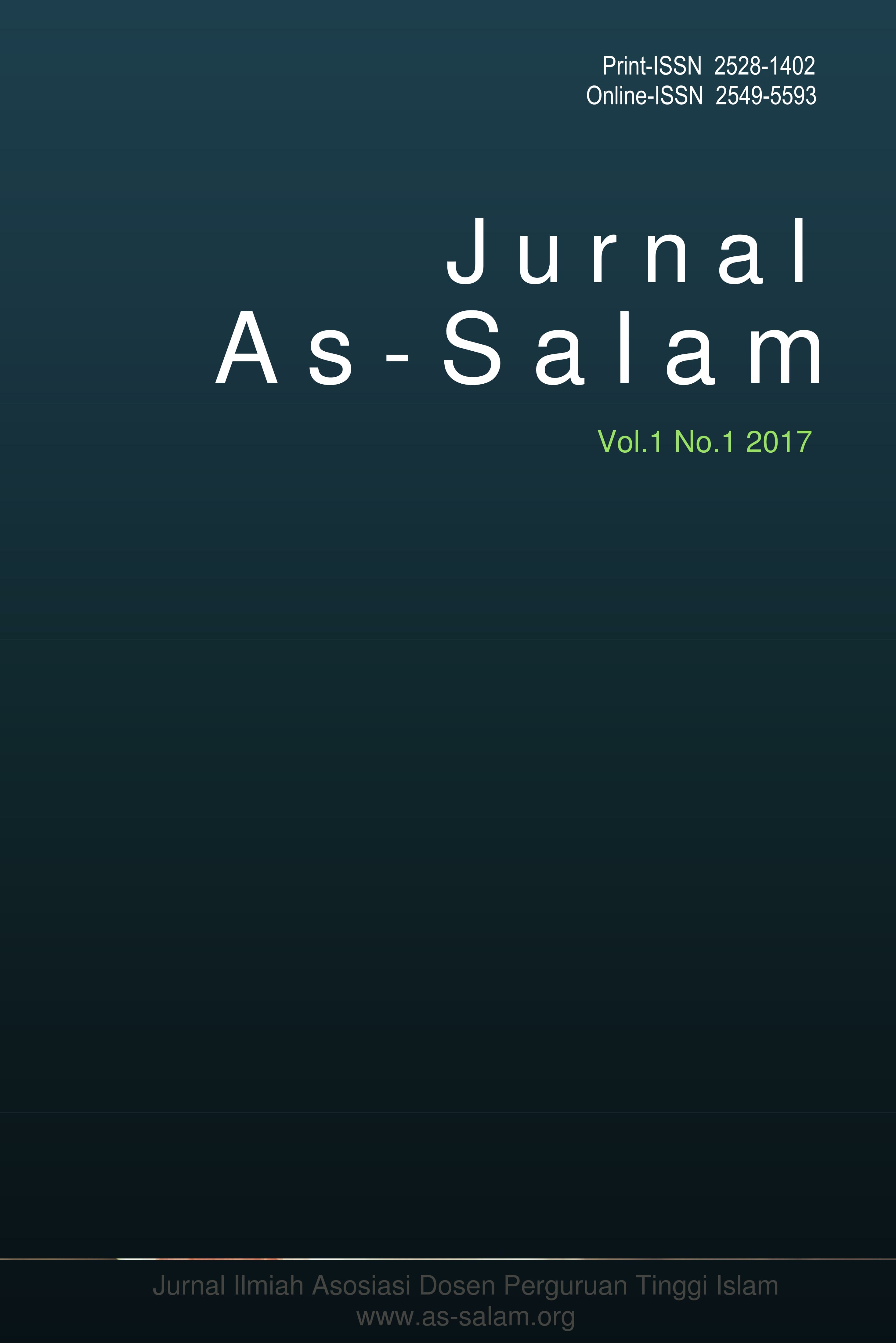 					View Vol. 1 No. 1 (2017): Jurnal As-Salam
				